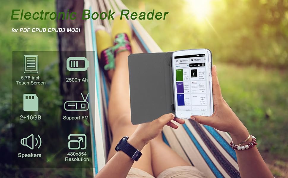 Electronic Book ReaderTouch Screen Book Reader5 Inch Electronic Reader