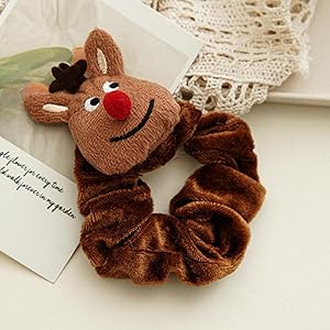 Amazon.co.jp: ヘアゴム クリスマステーマ ヘアバンド お団子