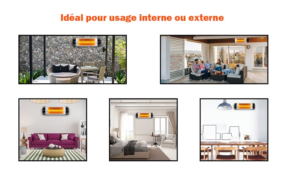 COSTWAY Radiateur Infrarouge Mural 1500W Avec Télécommande Réglage 3 Positions Avec 3 Modes De Chauffage,Angles Réglables,Minuterie,Affichage LED 12 COSTWAY Radiateur Infrarouge Mural 1500W Avec Télécommande Réglage 3 Positions Avec 3 Modes De Chauffage,Angles Réglables,Minuterie,Affichage LED -Atlantic Magasin