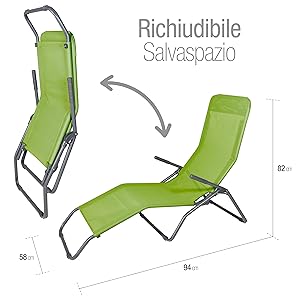 Verdelook, riccione, lettino, spiaggia, basculante,