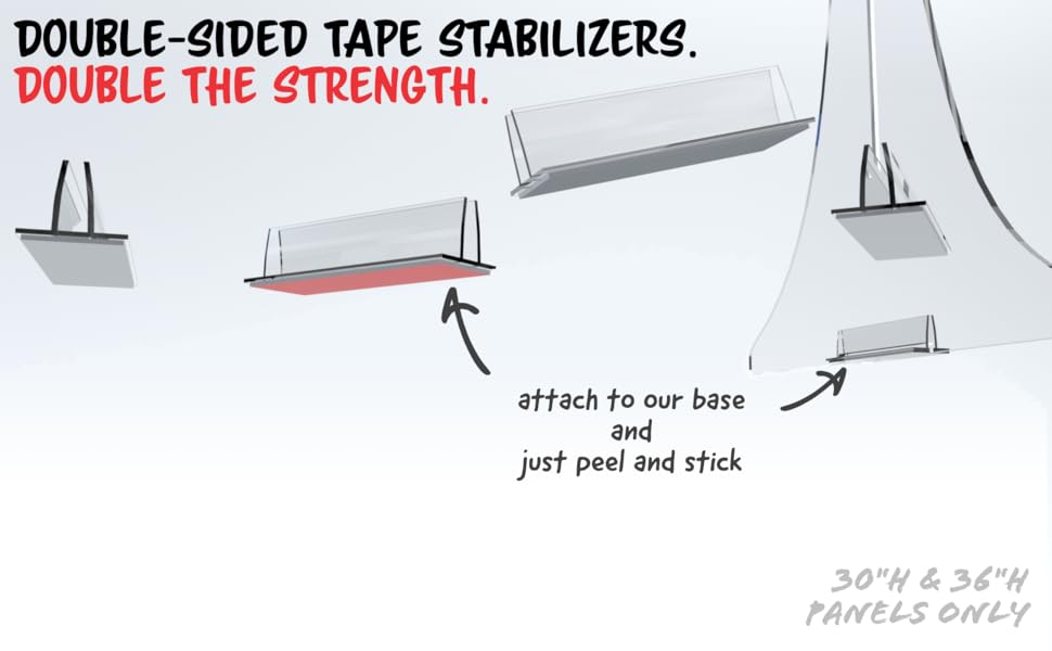 SNEEZEGUARDER XL 36”H x 36”L Plexiglass Sneeze Guard for