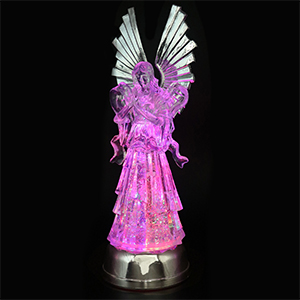 Color changing Angle snow globe