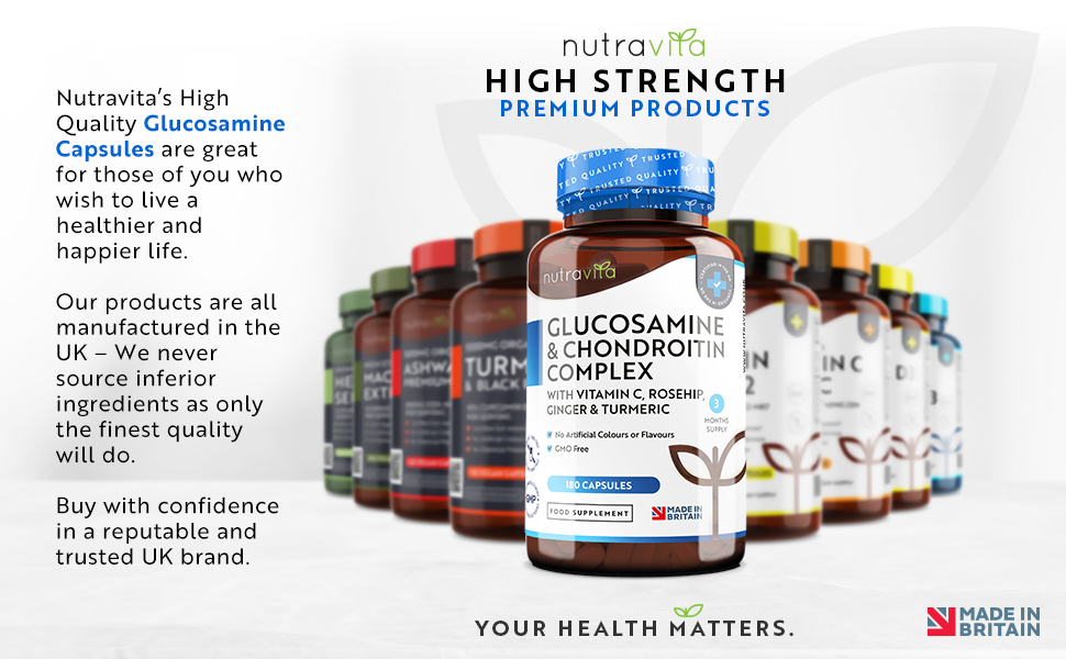 Glucosamine and Chondroitin Complex 180 High Strength Capsules