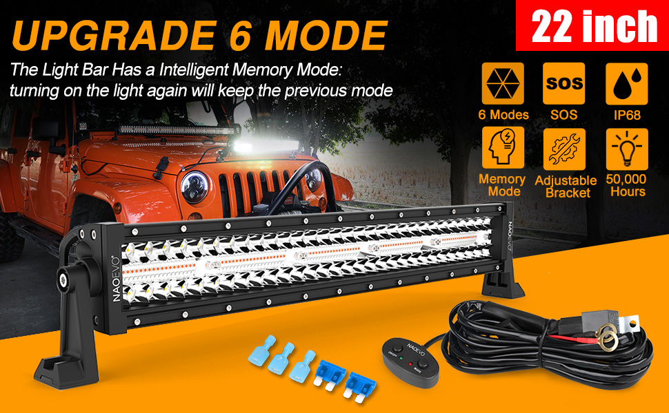 22inch work light bar NAOEVO