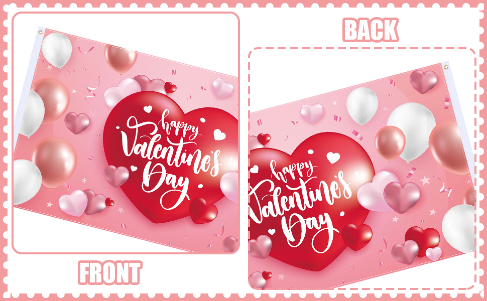 Hoemwarm Double Sided Happy Valentine's Day Flag 3 x 5 ft