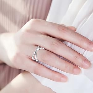 cesoi リング★2Finger Crystal Ring Silver★ cesoi リング☆2Finger Crystal Ring Silver☆