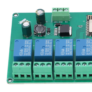 ESP8266 Relay Module WiFi 8‑Channel Development Board DC 7‑28V / 5V PCB Relay Module for Smart Home 