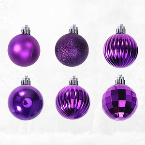 乃木坂 激レア 紫のミニクリスマスツリーと装飾ボールセット Amazon.co.jp: LEDMOMO クリスマスボール 4cm 24個 紫
