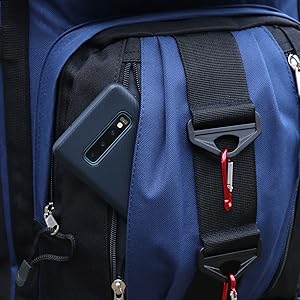 camping hiking travel backpacking big walking storage zip durable compartments trekking festival bag