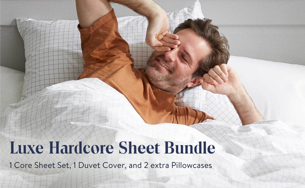 Brooklinen Luxe 7 Piece Sheet Set 1 Flat Sheet, 1 Fitted