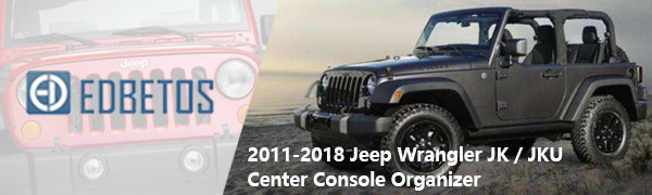 Jeep Wrangler JK JKU Center Console Organizer Tray Rubicon Sport Sahara Armrest Storage Glove Box