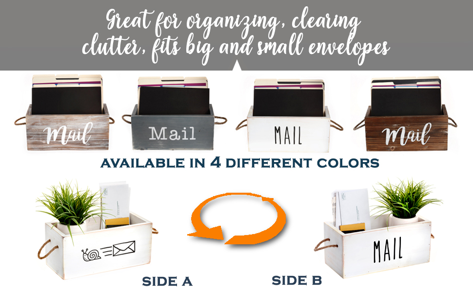 Mail Organizer Countertop Mail Holder Countertop, Letter