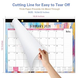 2021-2022 desk calendar