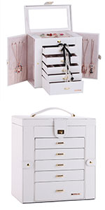 Jewelry Box Luxury Leather Mother's Day Gift