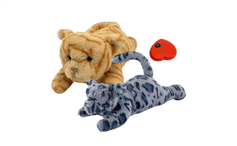 Seyrnicay Stuffed Animal With Heartbeat | Plush Heartbeat Puppy Behavioral Training Toy - Pet Calming Puppy Behavioral Training Aid Toy Pet Sleep Companion Pillow for Puppy Dog Cat Kitty Pets 12 Heartbeat Toy for Puppies