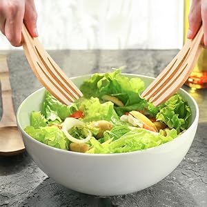 Salad Servers Bamboo Serving Tosser/Server Claws/Wooden Server Claws