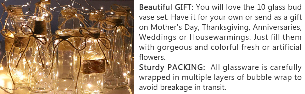 Nilos 10pcs Small Flower Vases for Cente... 16 Nilos