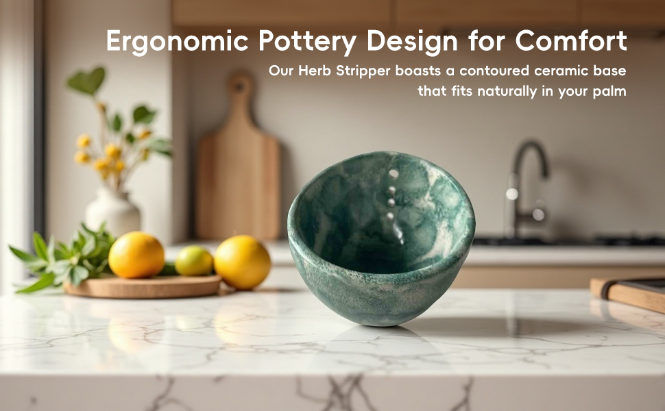 Kitchen gadgets stripper herbs cooking accessories garden fresh pottery bowl supplies vegetable cool