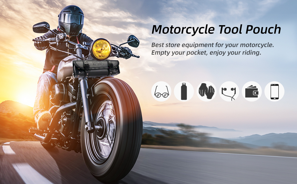 harley davidson handlebar fork bag