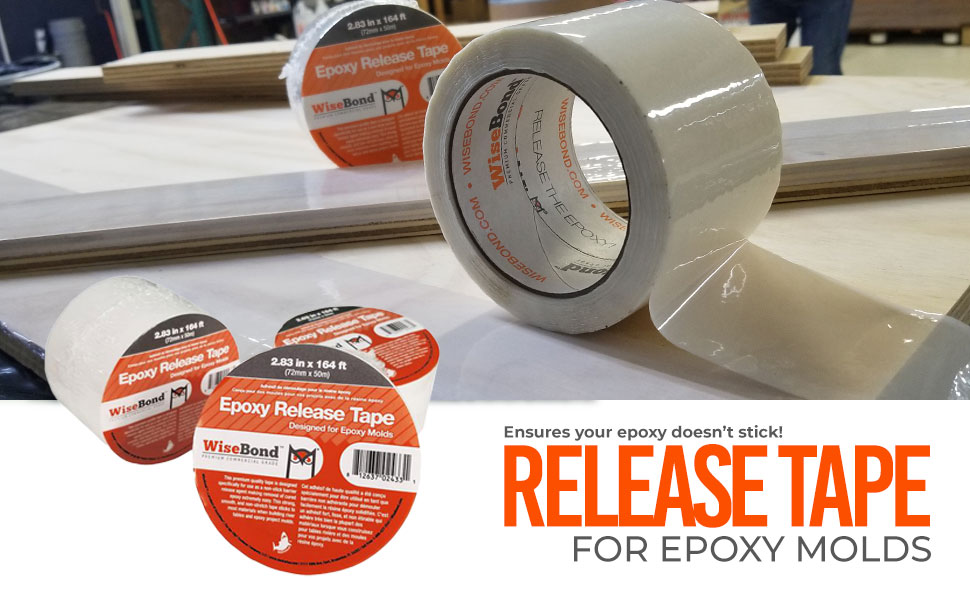 WiseBond SelfReleasing Epoxy Tape, Extra Wide Adhesive Tape for