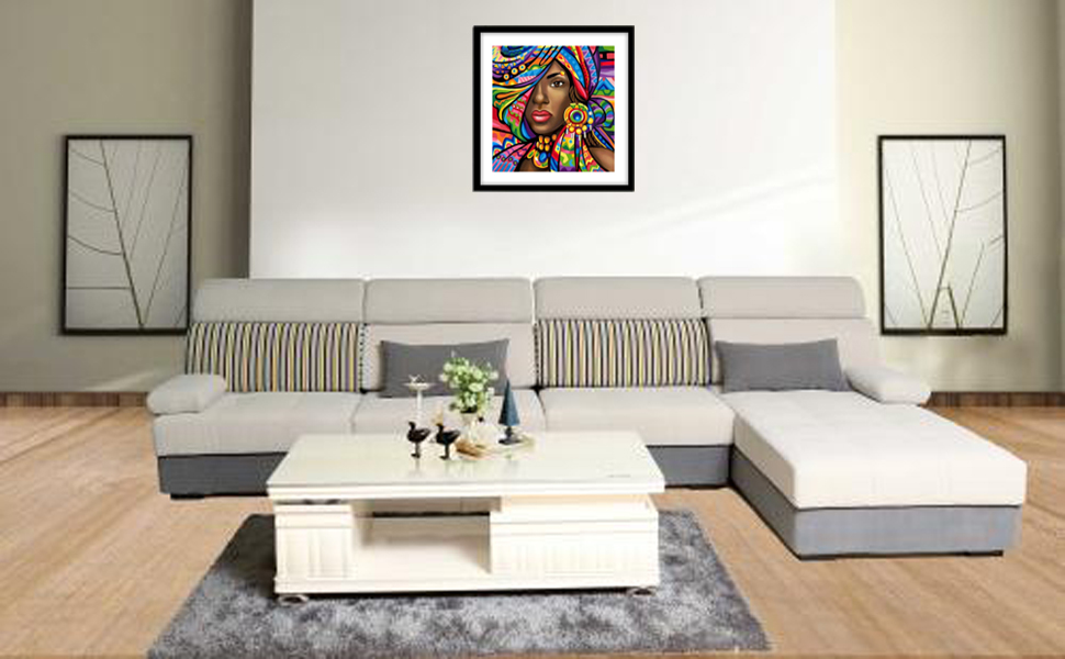 African woman Diamond painting kits