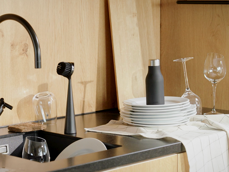 エバソロ evasolo ソープディスペンサー マット仕上げ 567791 Soap dispenser - Stainless steel, brushed