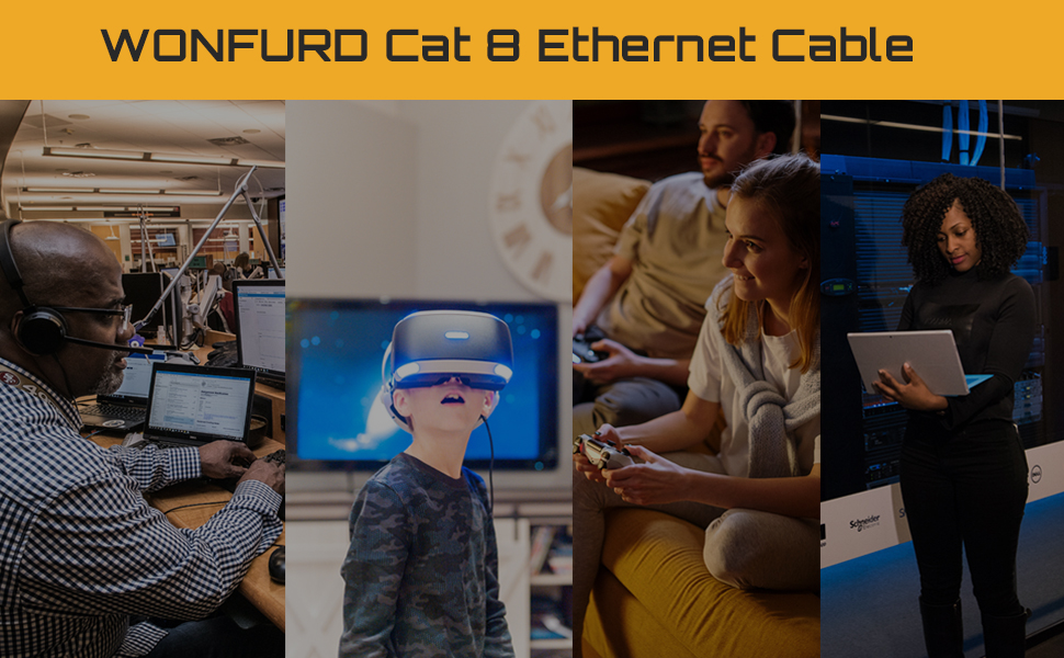 Cat 8 Cable for Rj45 Connectors, Cord