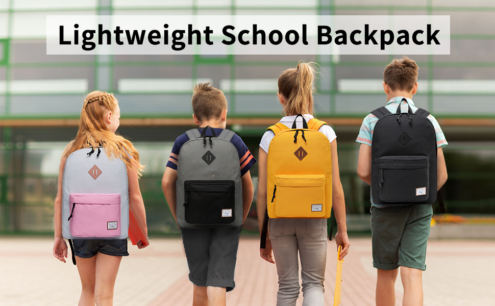 Lightweight School Backpack, Kasqo Large Capacity WaterResistant