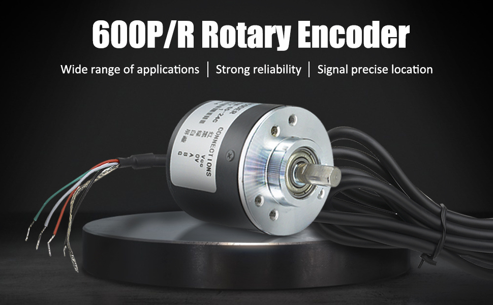600P/R Rotary Encoder, Aideepen AB 2 Phase Incremental Rotary Encoder