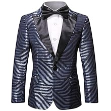 Boys Formal Blazer Slim Fit Outfit Chic Pattern for Tuxedo Suit