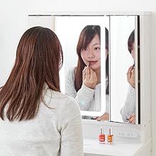 Amazon｜不二貿易(Fujiboeki) ドレッサー 鏡台 幅60×奥行39×高さ