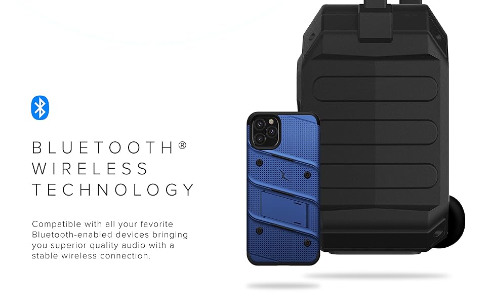 Amazon Com Zizo Rokr Z2 Portable Bluetooth Speaker 30w Output With Built In Rechargeable Battery Microsd Usb Port Aux Mic Jack Fm Black