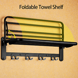 foldable towel shelf