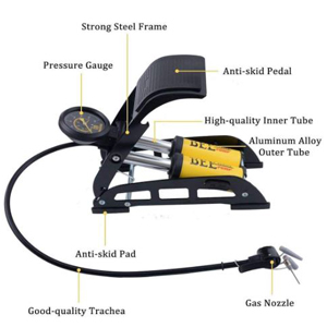 yellow twin foot pump