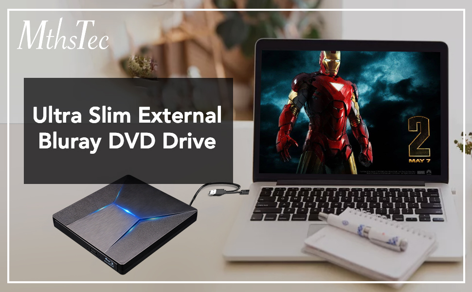 External Bluray DVD Drive, MthsTec USB 3.0 and TypeC BluRay DVD