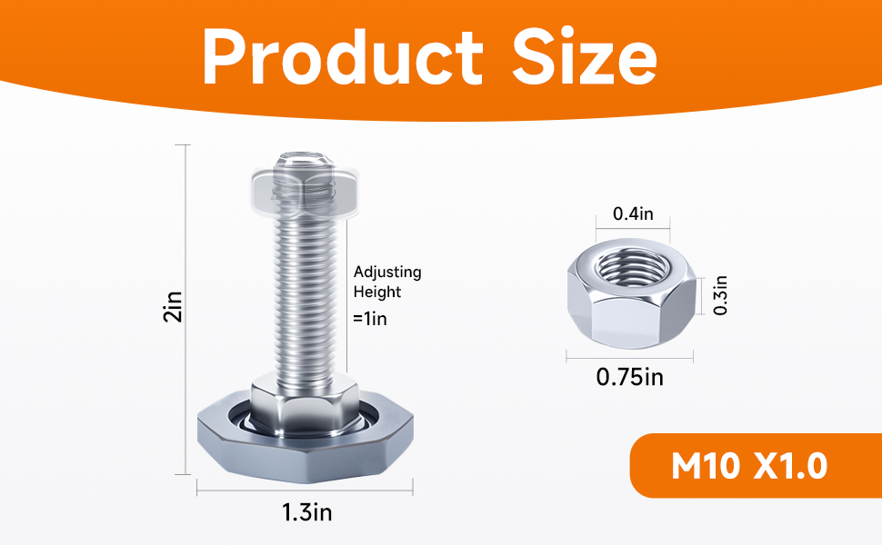 4 Pack Washing Machine Leveling Legs