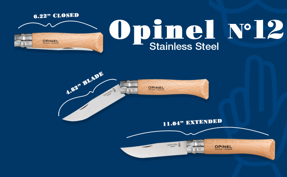 opinel no 12 stainless steel knife pocket