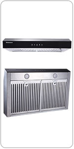range hood 30inch under cabinet stainless steel touch screen