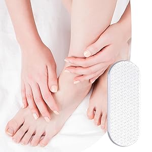 Heel cleaner, glass file for feet