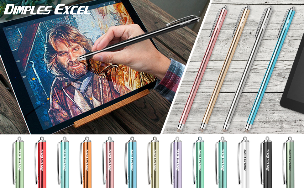 Dimples Excel Stylus Pen Styluses Pens Long Extra Universal Pencil