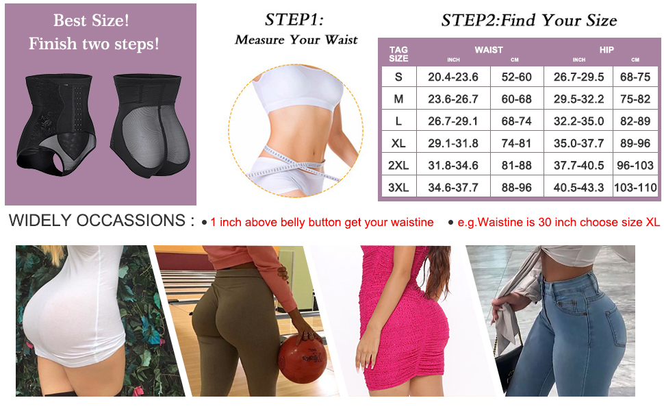 High waist butt lifter