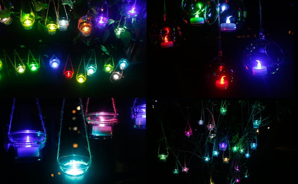 Topstone Remote Control Tea Lights,Battery Powered Votive