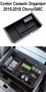 Center Console Organizer Tray for Chevy/Chevrolet Tahoe Suburban Silverado GMC Sierra Yukon