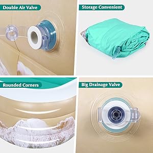 aufblasbare Schwimmbäder