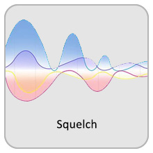 0-9 Level Squelch will reduce the noise in the surrounding environment