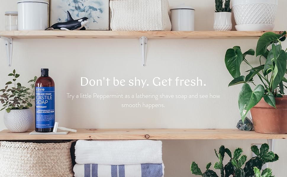 Don't be shy. Get fresh. Try a little Peppermint as a lathering shave soap & see how smooth happens.