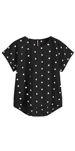 Polka Dots High Low Blouse