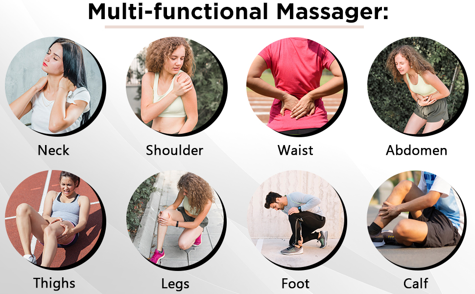 Multi-functional shiatsu massager.