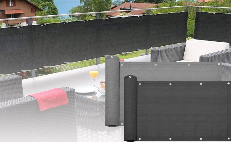 Hengmei Balcony Privacy Screen Balcony Cover Balcony Privacy Screen