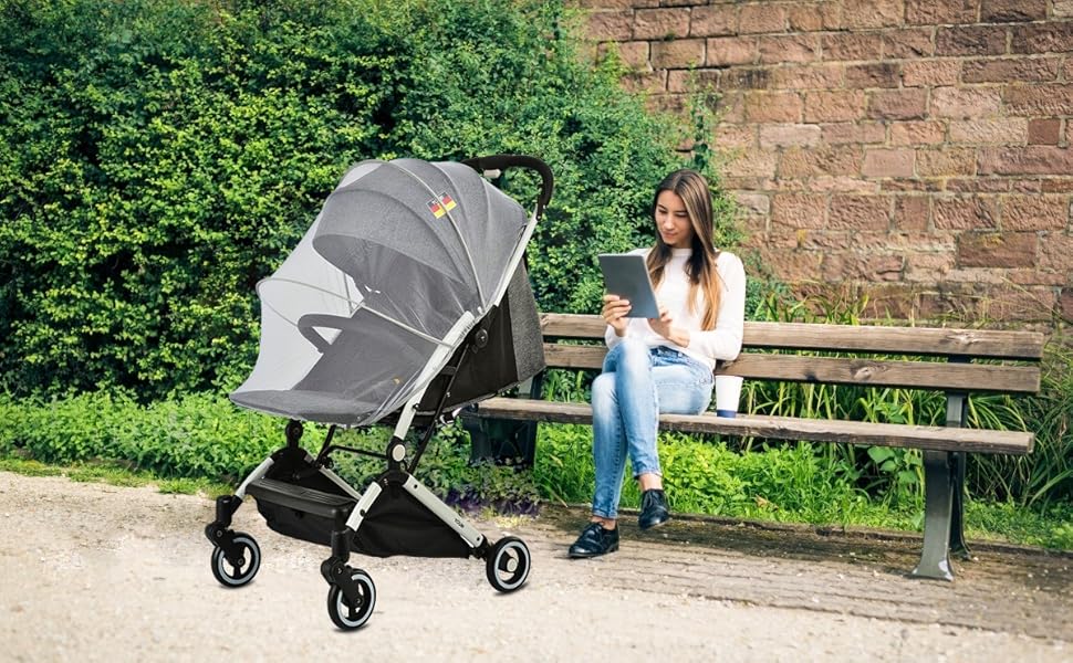 Pram Net, Tinabless Universal Mosquito Net for Pushchair, Prams, Buggy and Carrycot, Pram Insect